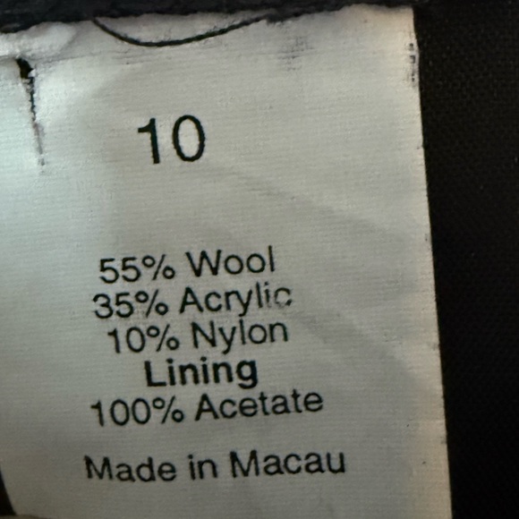 J. Crew Black Wool Blend Textured Utility Jacket Size 10 - Picture 4 of 6